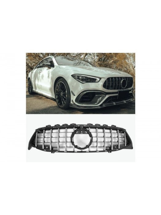 Maska Mercedes Benz CLA C118/X118 (2019-2023) - černá s chromem